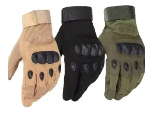 Guantes Tacticos Bicicleta Moto Airsoft Con Dedo Militar