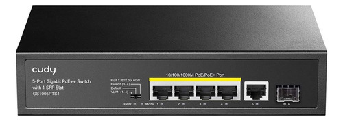 Switch Cudy Gs1005pts1 5 Puertos Gigabit 4 Poe + 1 Sfp