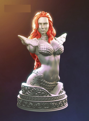 Archivo Stl Impresión 3d - Red Sonja Bust - Tsaber