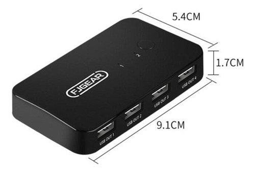 Selector De Conmutador, 2 En 4 Salidas, Conmutador Usb 2.0