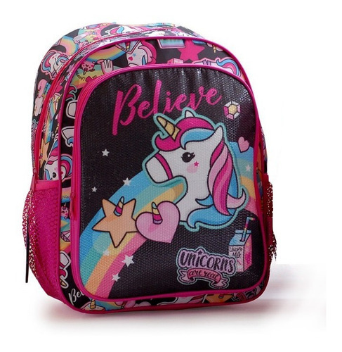Mochila Backup Fun 16p Unicornios - Lo De Renata Tienda