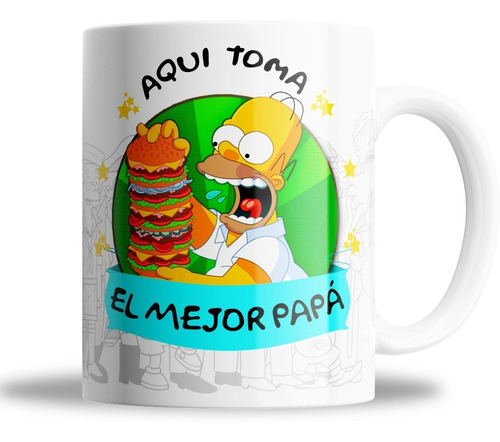 Tasa De Ceramica Simpson Papa