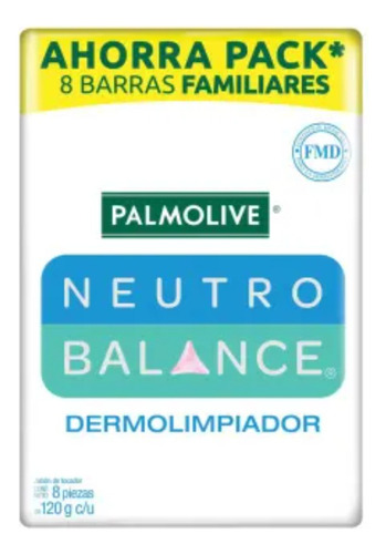 2 Pza Jabón De Tocador En Barra Palmolive Neutro Balance Der