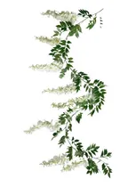 Comprar Guirnalda Artificial De Glicinas Y Hojas Verdes 185 Cms