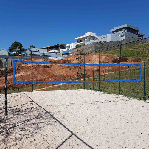 Rede De Beach Tennis 4 Faixas Azul