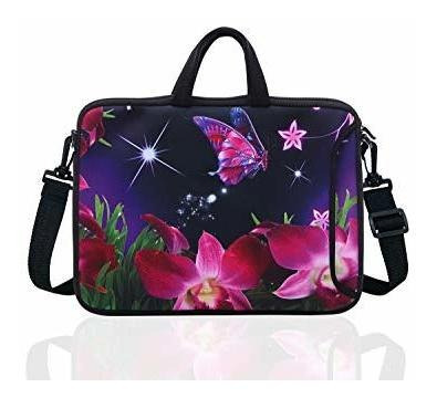 Funda Portátil 10puLG Y Bolsa Tablet 10.1puLG (flor Rosa)