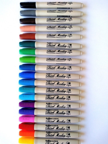 Plumón Brush Marker Artline Plumón Punta Pincel | Lettering