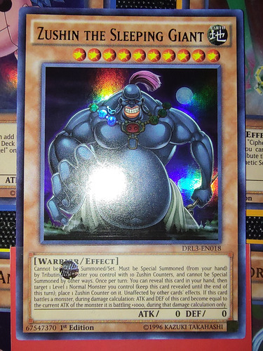 Yugioh! Zushin The Sleeping Giant Ultra Rare Drl3-en018 1st (Usado)