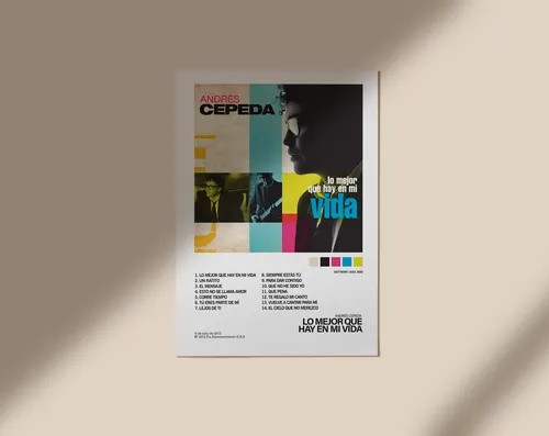 Cuadro Minimalista Andrés Cepeda - Lo Mejor Que Hay En Mi Vd