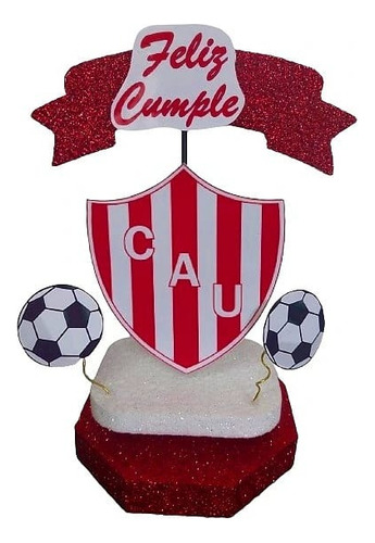 Unión De Santa Fe Adorno Combo Cumpleaños. Chirimbolos 