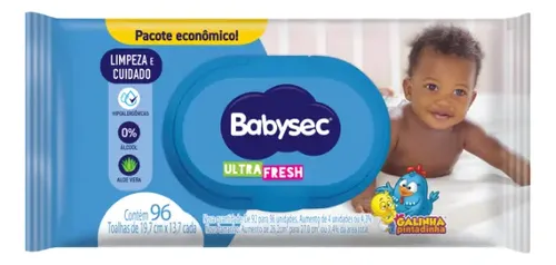 Lenço Umedecido Ultrafresh 96 Unidades Babysec