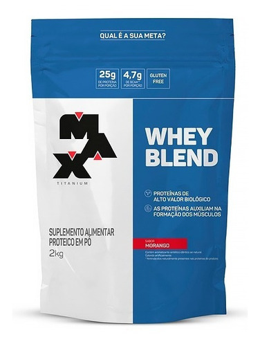 Whey Protein Blend 2kg Refil - Max Titanium