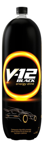 Energético V12 Black Energy Drink Taurina E Cafeína 2 Litros