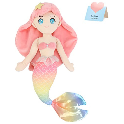 Athoinsu Sirena Princesa Animal De Peluche Cuddly Soft Huggi