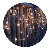 Comprar Cortina Luz Lluvia Navideña Cascada Calidas 300x60cm Fiestas