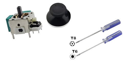 10 Joystick Potenciometro Alps + Tapas + Herra Para Xbox 360