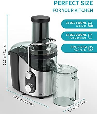 Máquina Exprimidora Ultrean Con Tolva De Alimentación De Boc