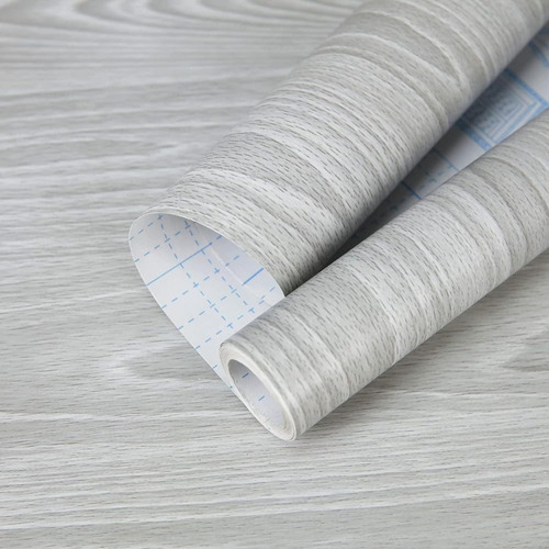 Papel Pintado De Madera Gris De 17,71 Pulgadas X 393,7 Pulga