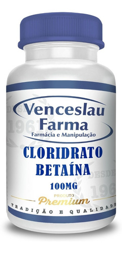 Cloridrato De Betaina (hcl) 100mg Digestivo C/120(o Melhor) | Parcelamento  sem juros