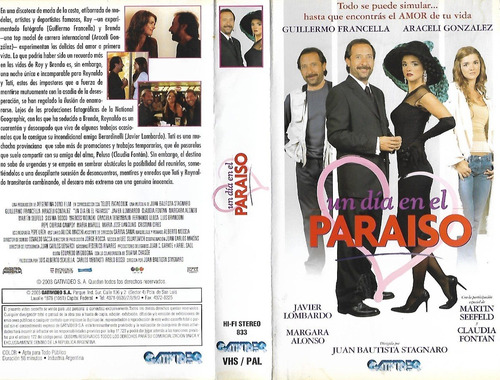 Un Dia En El Paraiso Vhs Guillermo Francella Araceli Gonzále