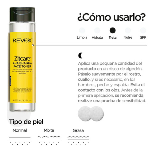 Revox Kit Zitcare Multi Serum + Tónico Facial + Crema 3c