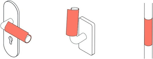 Cinta De Cobre Shieldex P/manilla Puerta Tipo L (10 Pzas)