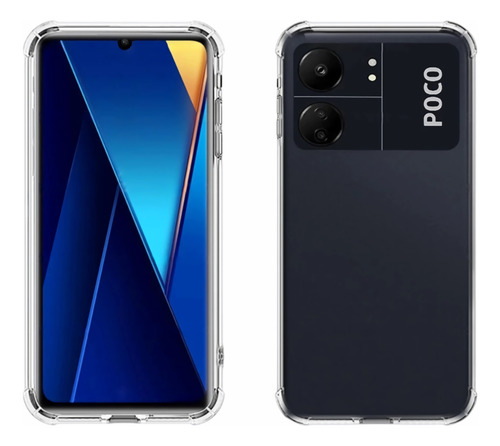 Funda Acrigel Airbag Rígido Para Xiaomi Poco C65 Transparente Acrigel Reforzado