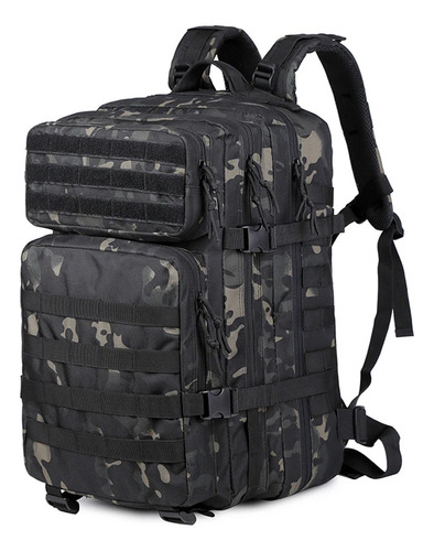 Mochila Militar Escolar Negra Unisex De 45 Litros