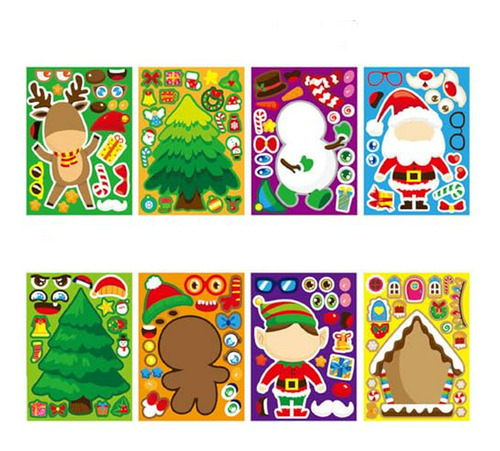Stickers Navideños Para Fiestas Infantiles
