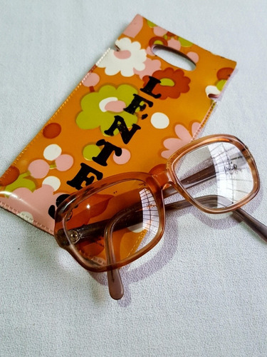 Marcos De Anteojos Vintage  Con Funda Retro De Regalo Ver! 