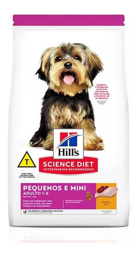 Ração Hills Cães Adultos De Mini E Pequeno Porte 2,4kg