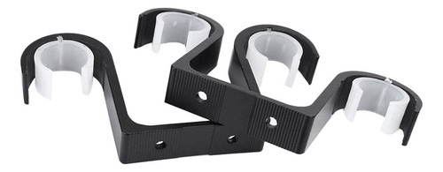 8 Soportes Barra Cortina Dobles For Montaje En Techo,