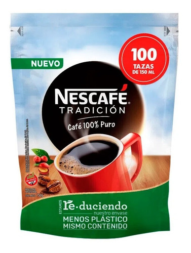 Nescafé Tradición Instantaneo Clasico 100% Puro Doypack 150g