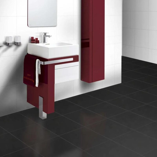 Imagen 2 de 9 de Piso Ceramico Lourdes 35*35 Negro Plus Piso / Pared