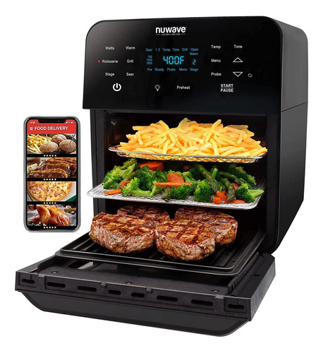 Horno Freidora De Aire Nuwave Brio Xl 15.5 Cuartos