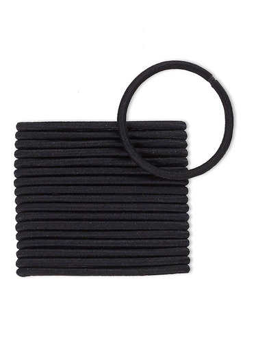 Ligas Para Cabello Negras 14 Pzas 26775mx Color Negro