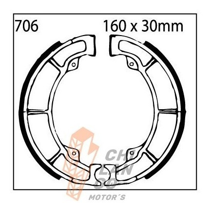 Balata De Tambor Para  Kawasaki Gpz 500 S  88-93