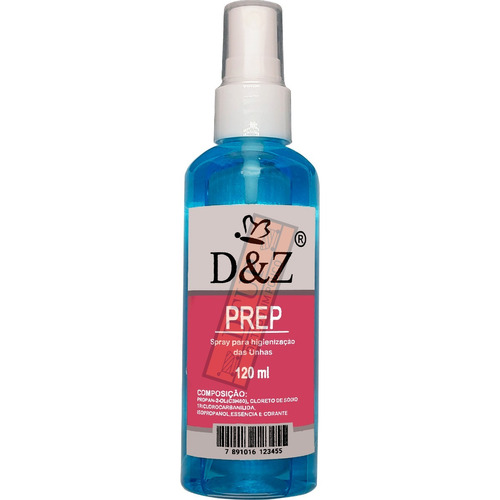 Spray Prep D&z Para Cuidados Da Unha -higieniza 120 Ml