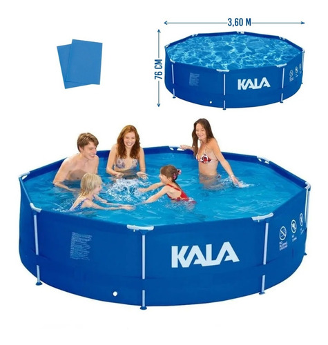 Piscina Armação 6700 Litros C/ Kit Reparo 926680 Kala