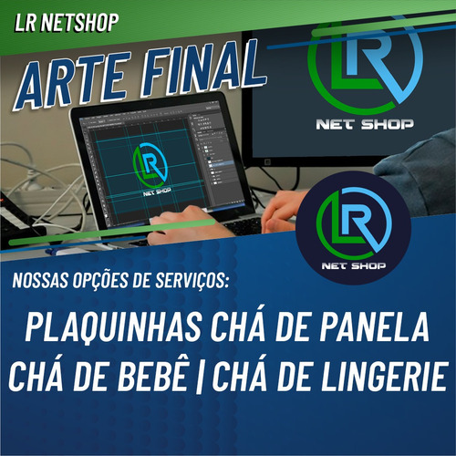 Imagem 1 de 2 de Arte Final Para Plaquinhas De Chá De Panela, Bebê E Lingerie
