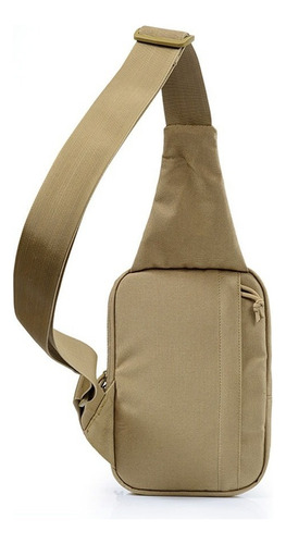 Mochila con correa cruzada, 29 x 20 x 11 cm, Avb Kf-083, color arena y caqui