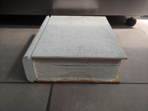 Caja Libro Fibrofacil 25 X 21 X 7cm Para Pintar Y Decorar Blanco Liso (Usado)