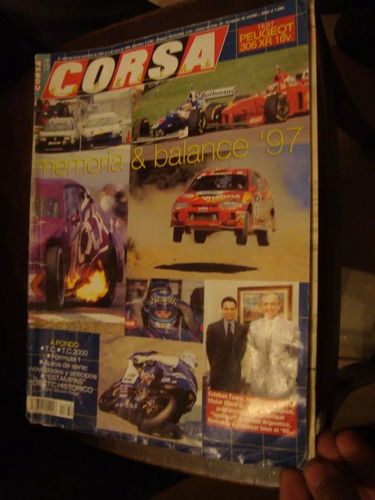 Revista Corsa 1639 12/97 Test Peugeot 306 Xr 16v
