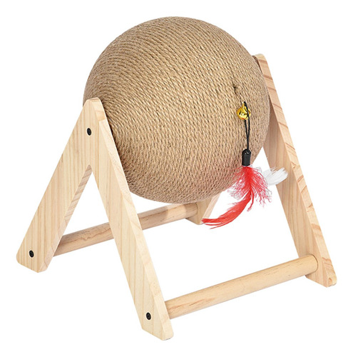 Juguete De Bola Con Poste Rascador Para Gatos, Soporte De