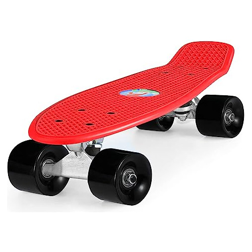 Para Niños,mini Cruiser Standard Skateboard, Classic 22-inch