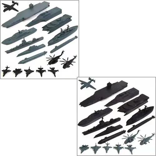 17 Piezas Juguete Portaaviones Juguete Con Modelos De