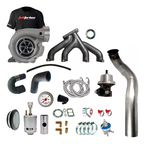 Kit Turbo Vw Ap Farol Mi Com Turbina  Master Power R4449