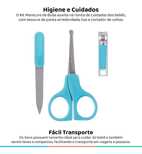 Set De Manicura Y Cuidado Para Bebe Cortauñas Tijera Y Limas