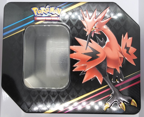 Pokemon Galarian Zapdos Tin Grande Vacía Para Guardar Cartas