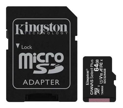 Tarjeta De Memoria Kingston Sdcs2 Con Adaptador Sd 64gb
